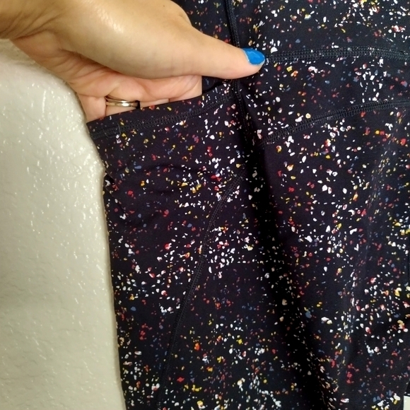 Sweaty Betty Power 7/8 Workout Leggings black confetti sz 16/Xl - Picture 7 of 8